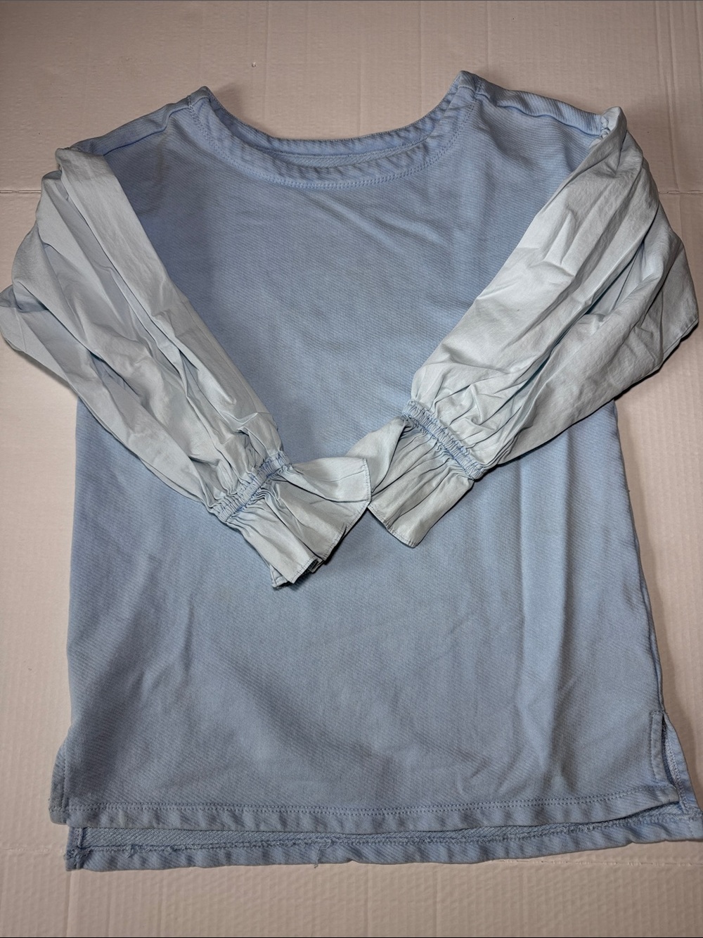 Pilcro Light Blue Long Sleeve Top Size XXS